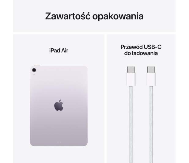 Apple iPad Air 11" M3 128GB Wi-Fi Fioletowy - 1321894 - zdjęcie 9
